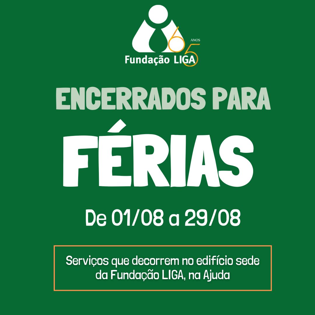 Estamos de férias de 1 a 29 de agosto
